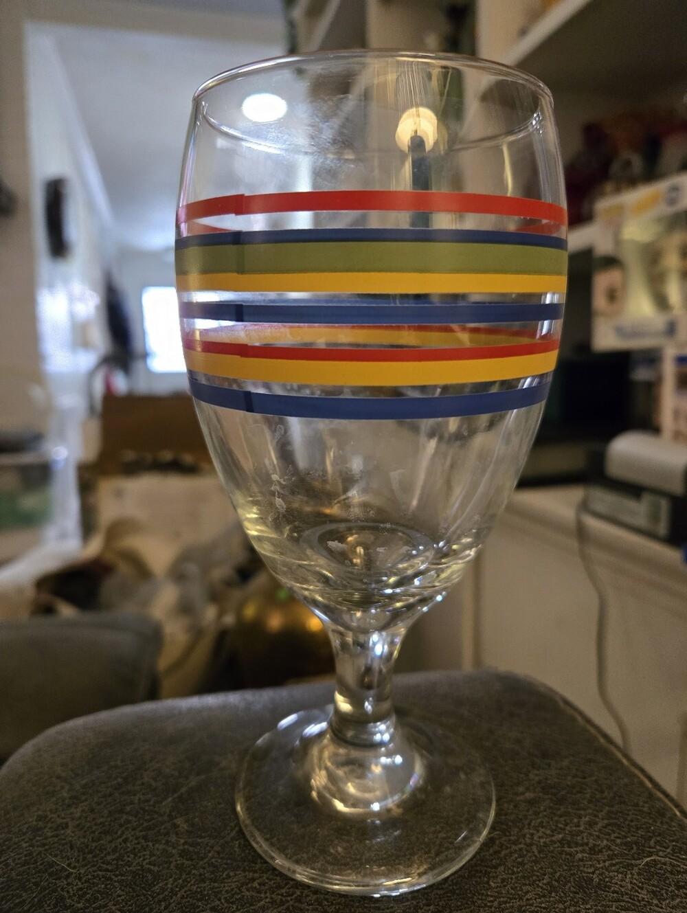 2 Vintage Libbey Mambo Fiesta Wine-Water Glasses, Gorgeous